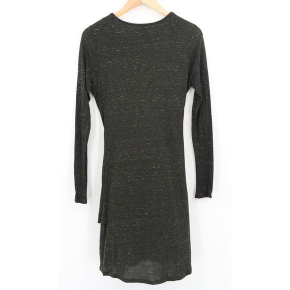 Anthropologie Dolan Left Coast Women's Tied Tee Dress Knotted Grey/Green Sz S - Picture 2 of 7
